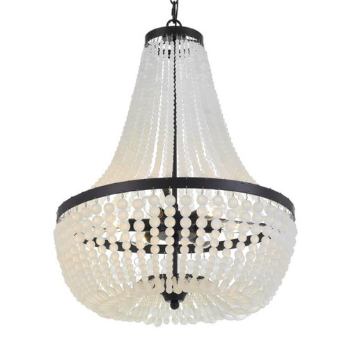 Rylee 6 Light Matte Black Chandelier (205|608-MK)