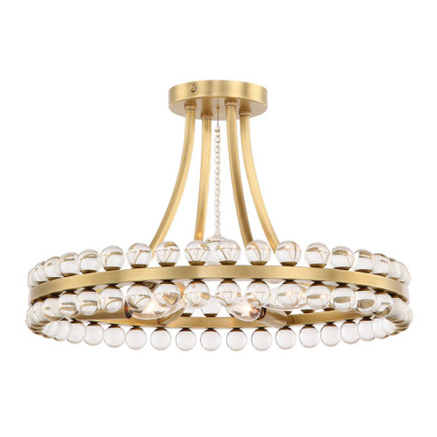 Clover 18.25'' Aged Brass Semi Flush Mount (205|CLO-8894-AG)