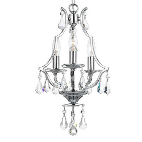 Cedar 3 Light Polished Chrome Mini Chandelier (205|5933-CH-CL-MWP)