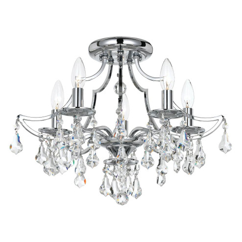 Cedar 18.5'' Swarovski Strass Crystal Polished Chrome Semi Flush Mount (205|5930-CH-CL-S)