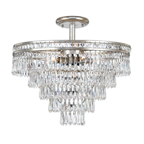 Mercer 20'' Hand Cut Crystal Olde Silver Semi Flush Mount (205|5264-OS-CL-MWP_CEILING)