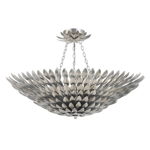 Broche 30'' Antique Silver Semi Flush Mount (205|519-SA_CEILING)