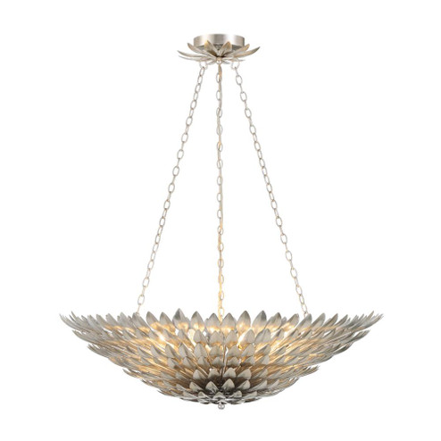 Broche 8 Light Antique Silver Chandelier (205|519-SA) Broche 8 Light Antique Silver Chandelier (205|519-SA)