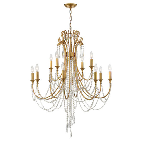Arcadia 32.5'' Antique Gold Chandelier (205|ARC-1909-GA-CL-MWP)