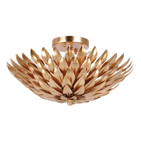 Broche 4 Light Antique Gold Semi Flush Mount (205|505-GA)