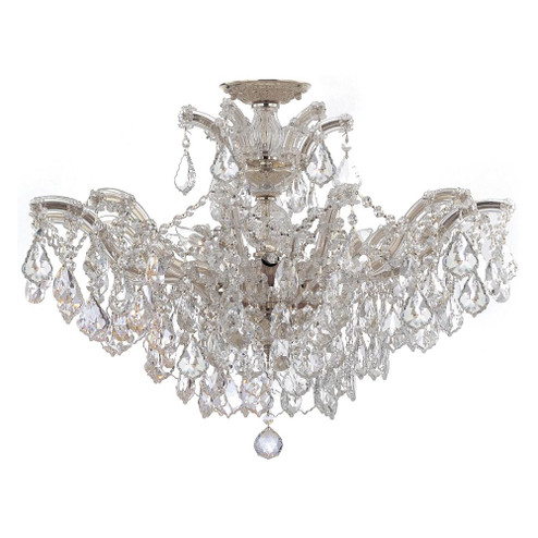 Maria Theresa 6 Light Swarovski Strass Crystal Polished Chrome Semi Flush Mount (205|4439-CH-CL-S_CEILING)
