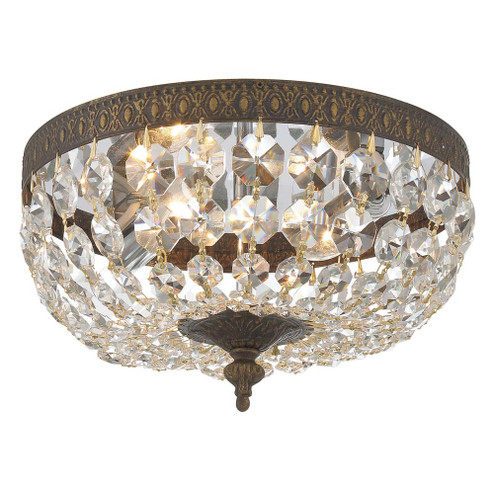 Waltham 10'' Italian Crystal English Bronze Flush Mount (205|710-EB-CL-I)