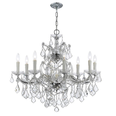 Maria Theresa 26'' Hand Cut Crystal Polished Chrome Chandelier (205|4408-CH-CL-MWP)