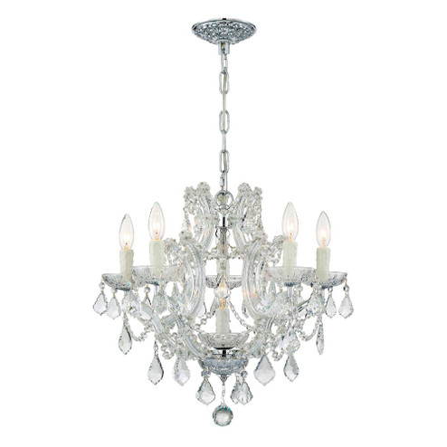 Maria Theresa 20'' Italian Crystal Polished Chrome Chandelier (205|4405-CH-CL-I)