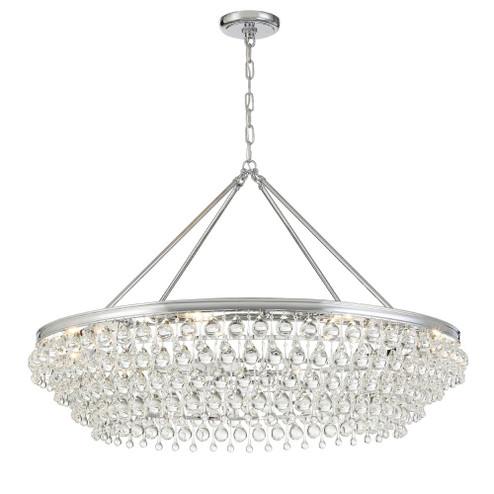Calypso 40'' Crystal Teardrop Polished Chrome Chandelier (205|278-CH)
