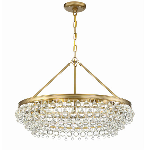 Calypso 30'' Crystal Teardrop Vibrant Gold Chandelier (205|275-VG)