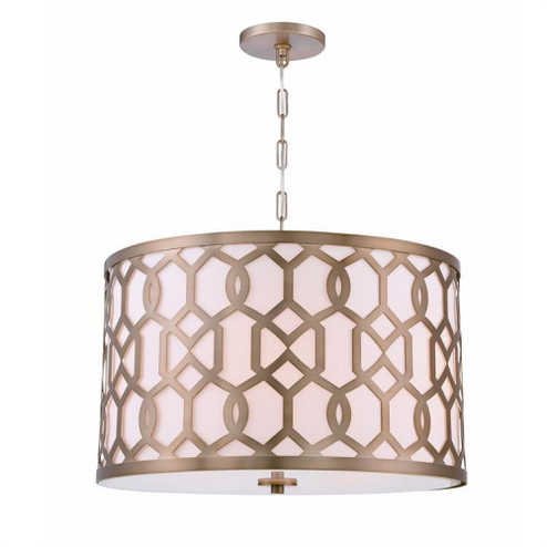 Libby Langdon for Crystorama Jennings 5 Light Aged Brass Chandelier (205|2266-AG)