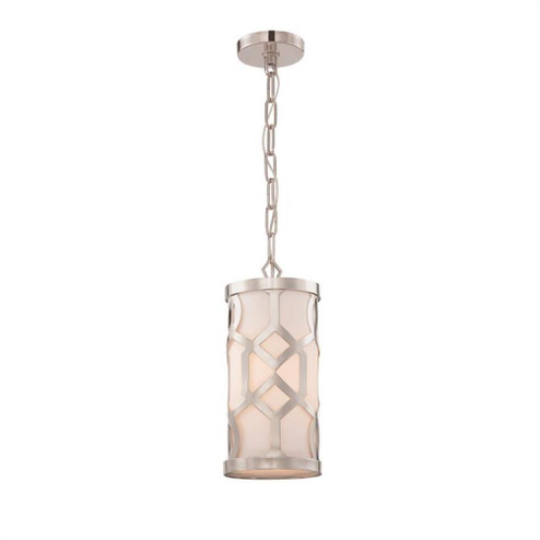 Libby Langdon for Crystorama Jennings 1 Light Polished Nickel Mini Pendant (205|2260-PN)