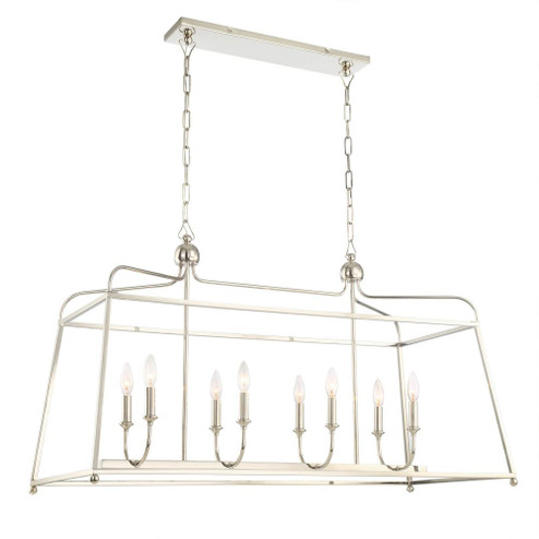 Libby Langdon Sylvan 42'' Polished Nickel Linear Chandelier (205|2249-PN_NOSHADE)
