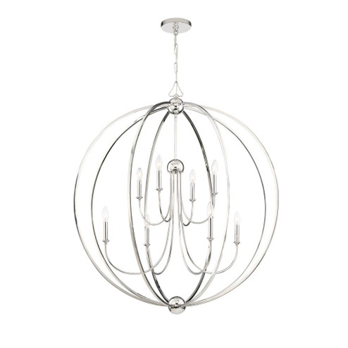 Libby Langdon Sylvan 40'' Polished Nickel Chandelier (205|2246-PN_NOSHADE)