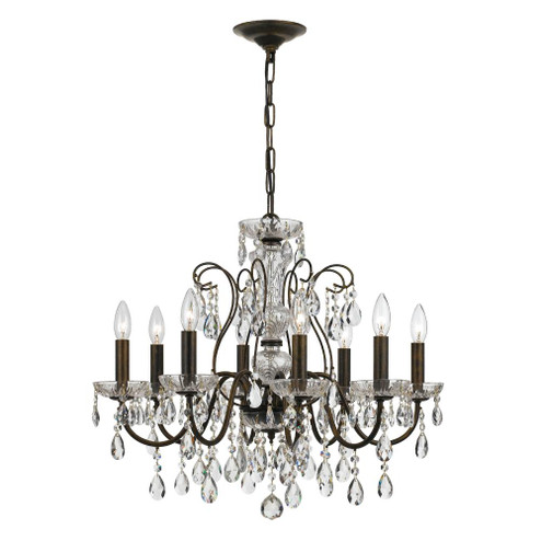 Butler 8 Light Hand Cut Crystal English Bronze Chandelier (205|3028-EB-CL-MWP)