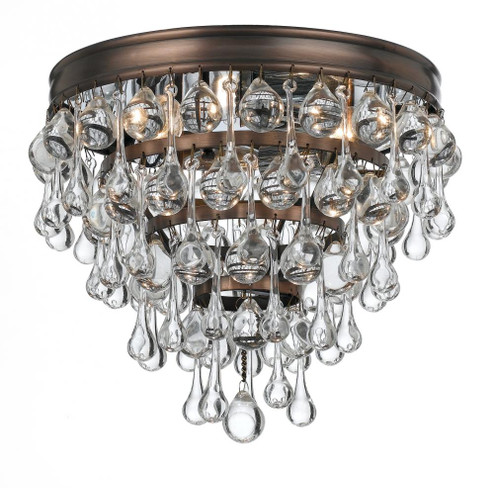 Calypso 10.5'' Crystal Teardrop Vibrant Bronze Flush Mount (205|135-VZ)