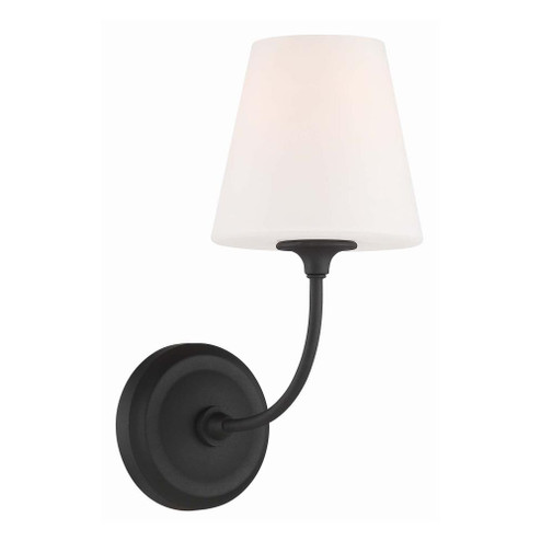 Libby Langdon Sylvan 1 Light Black Forged Sconce (205|2441-OP-BF)