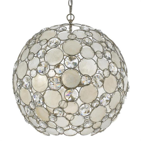 Palla 6 Light Antique Silver Sphere Chandelier (205|529-SA)