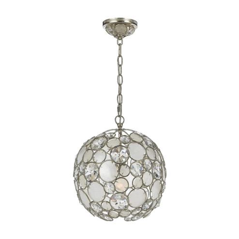 Palla 1 Light Antique Silver Sphere Pendant (205|527-SA)