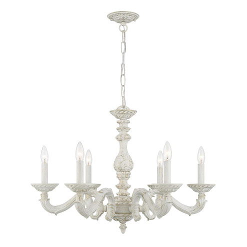 Paris Market 6 Light Antique White Chandelier (205|5126-AW)
