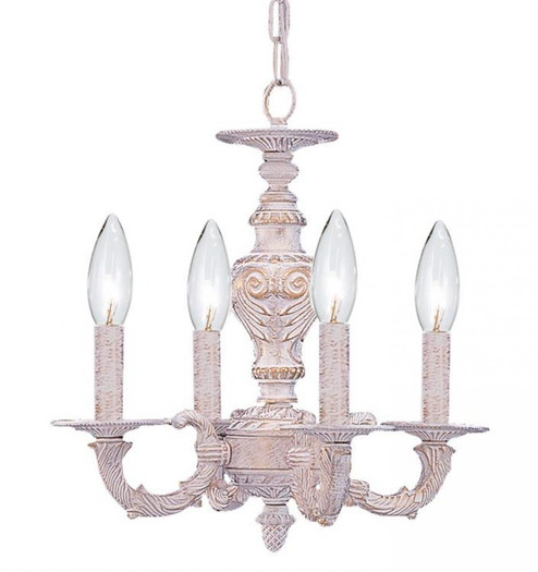 Paris Market 4 Light Antique White Mini Chandelier (205|5124-AW)