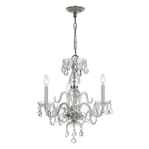 Traditional Crystal 16'' Swarovski Strass Crystal Polished Chrome Chandelier (205|5044-CH-CL-S)