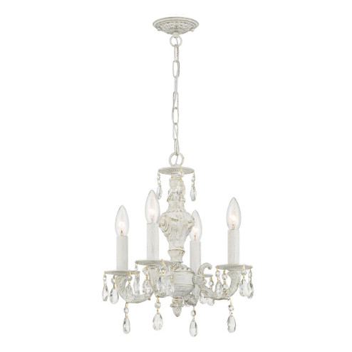 Paris Market 13.5'' Swarovski Strass Crystal Antique White Chandelier (205|5024-AW-CL-S)