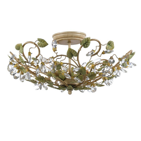 Josie 20.5'' Champagne Green Tea Semi Flush Mount (205|4840-CT)