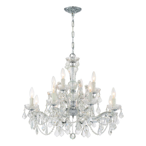 Maria Theresa 12 Light Spectra Crystal Polished Chrome Chandelier (205|4479-CH-CL-SAQ)