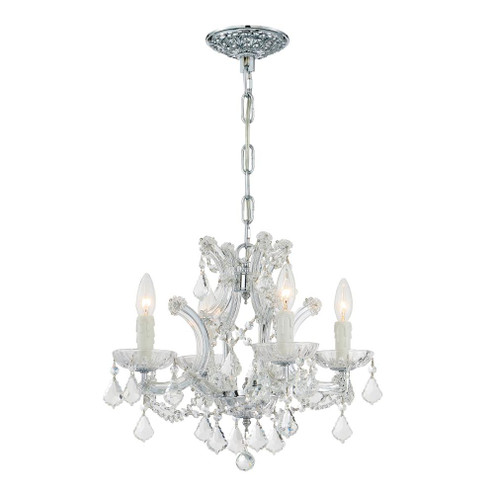 Maria Theresa 4 Light Spectra Crystal Polished Chrome Mini Chandelier (205|4474-CH-CL-SAQ)