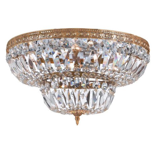 Waltham 30'' Clear Hand Cut Olde Brass Flush Mount (205|730-OB-CL-MWP)
