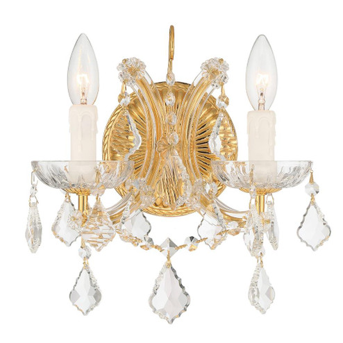 Maria Theresa 10.5'' Hand Cut Crystal Gold Sconce (205|4472-GD-CL-MWP)