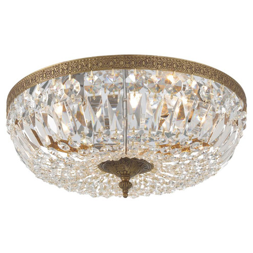 Waltham 16'' Clear Hand Cut Olde Brass Flush Mount (205|716-OB-CL-MWP)