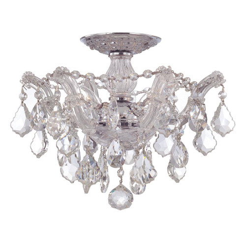 Maria Theresa 13.5'' Swarovski Strass Crystal Polished Chrome Semi Flush Mount (205|4430-CH-CL-S)