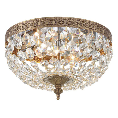 Waltham 10'' Clear Hand Cut Olde Brass Flush Mount (205|710-OB-CL-MWP)