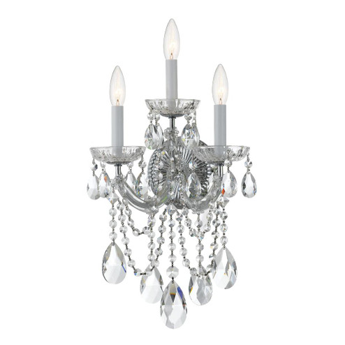 Maria Theresa 11'' Swarovski Strass Crystal Polished Chrome Sconce (205|4423-CH-CL-S)