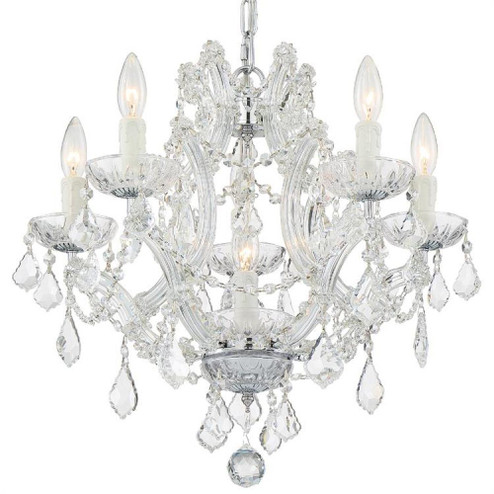 Maria Theresa 6 Light Spectra Crystal Polished Chrome Chandelier (205|4405-CH-CL-SAQ)