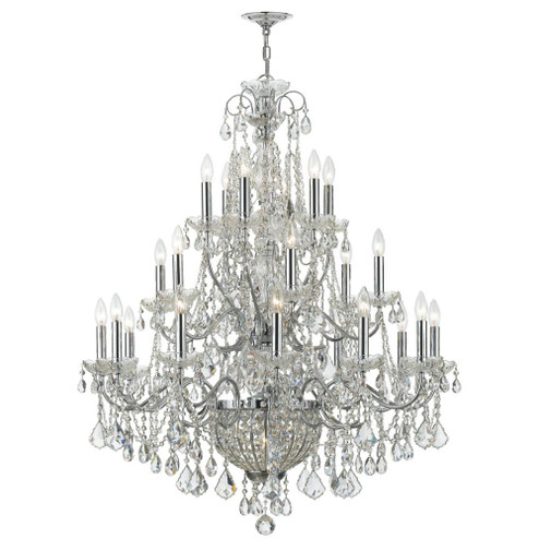 Imperial 36.5'' Hand Cut Crystal Polished Chrome Chandelier (205|3229-CH-CL-MWP)