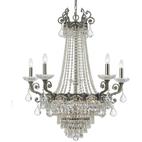 Majestic 11 Light Hand Cut Crystal Historic Brass Chandelier (205|1486-HB-CL-MWP)