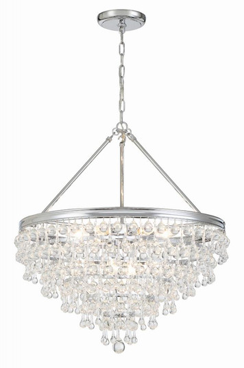 Calypso 25'' Crystal Teardrop Polished Chrome Chandelier (205|137-CH)
