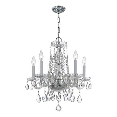 Traditional Crystal 18'' Hand Cut Crystal Polished Chrome Chandelier (205|1061-CH-CL-MWP)