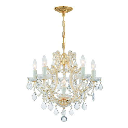 Maria Theresa 20'' Italian Crystal Gold Chandelier (205|4405-GD-CL-I)