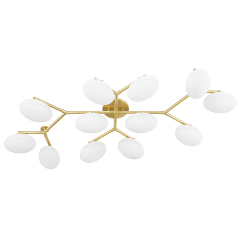 12 LIGHT SEMI FLUSH (57|5559-AGB)