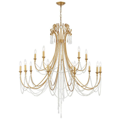 Arcadia 15 Light Antique Gold Chandelier (205|ARC-1919-GA-CL-MWP)