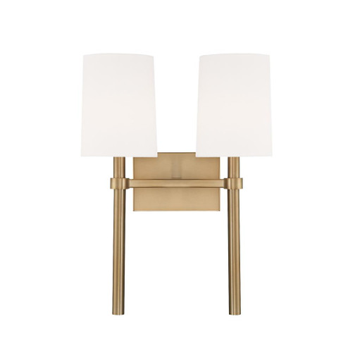 Bromley 2 Light Vibrant Gold Sconce (205|BRO-452-VG) Bromley 2 Light Vibrant Gold Sconce (205|BRO-452-VG)