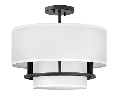 Medium Semi-flush Mount (87|38893BK)