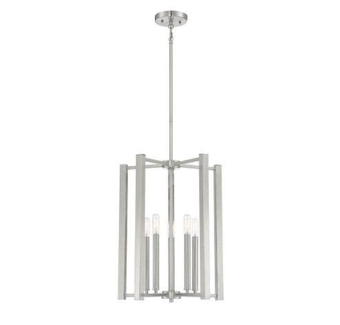 Benson 5-Light Pendant in Satin Nickel (128|3-7701-5-SN) Benson 5-Light Pendant in Satin Nickel (128|3-7701-5-SN)