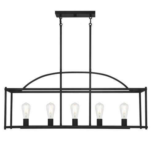 Palladian 5-Light Linear Chandelier in 
Matte Black (128|1-190-5-89) Palladian 5-Light Linear Chandelier in 
Matte Black (128|1-190-5-89)