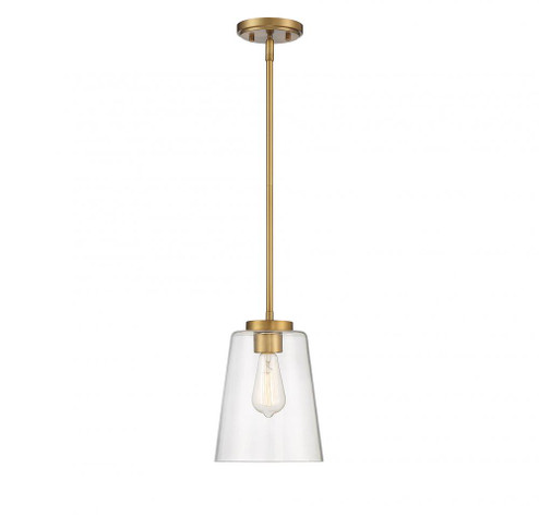 Calhoun 1-Light Pendant in Warm Brass (128|7-1027-1-322)